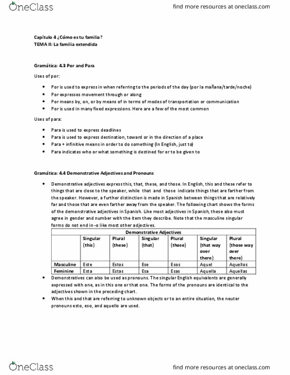 SPAN 1001 Lecture Notes - Lecture 29: Infinitive thumbnail