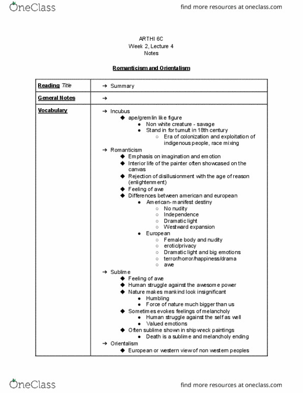 ARTHI 6C Lecture Notes - Lecture 4: Manifest Destiny, Coloureds, Plumbing thumbnail