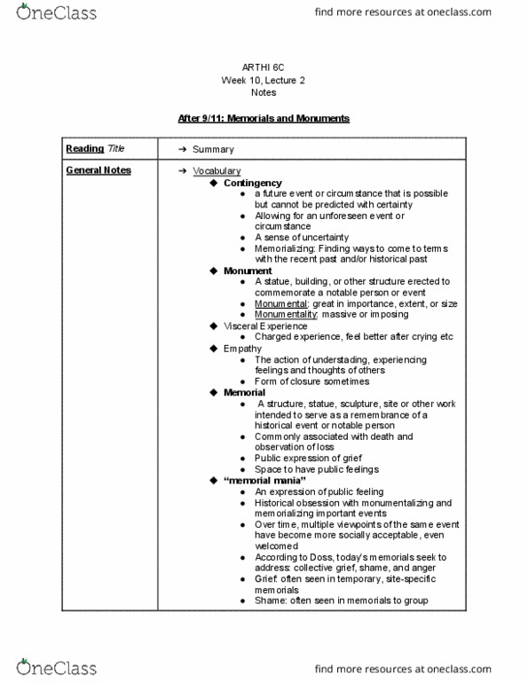 ARTHI 6C Lecture 19: class notes thumbnail