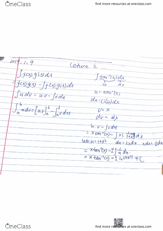 MATH 110 Lecture 3: more subspace examples - OneClass