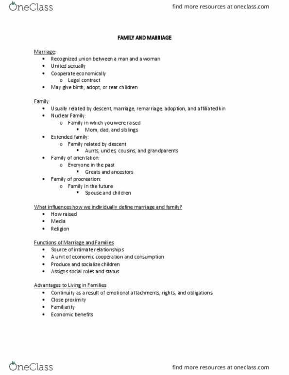 CFD 1220 Lecture 16: FAMILY AND MARRIAGE thumbnail