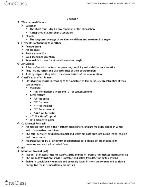 GEOG 1112 Lecture Notes - Lecture 7: Canadian Pacific Air Lines, Air Mass (Solar Energy), Northern Hemisphere thumbnail