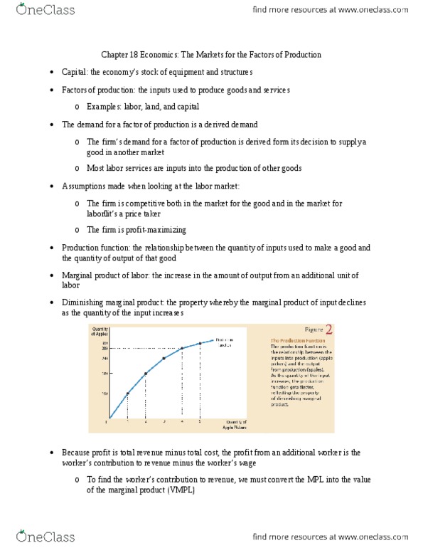 Economics 10a Chapter Notes - Chapter 18: Profit Maximization, W. M. Keck Observatory, Demand Curve thumbnail