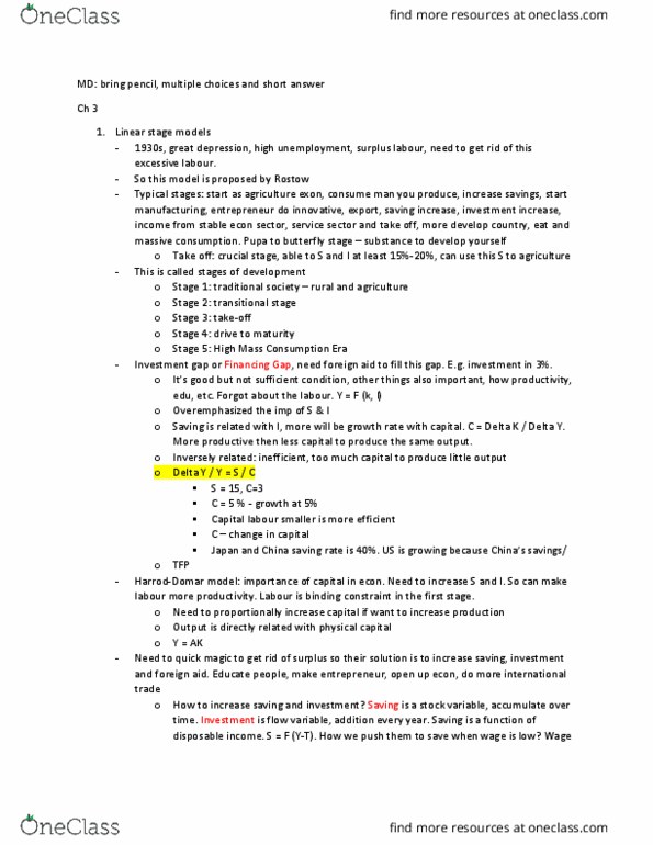 EC207 Lecture 3: Ch 3 note thumbnail