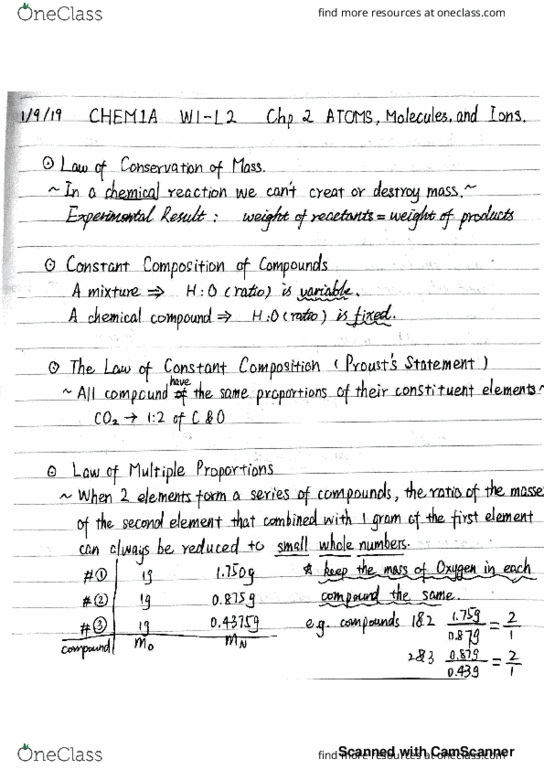 CHEM 1A Lecture 2: chem week1lecture2 _20190109215833 cover image