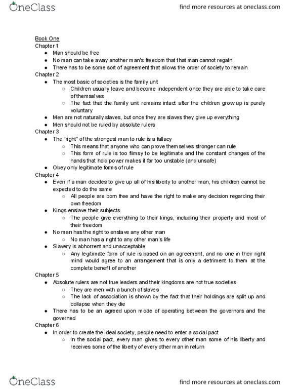 MMW 14 Chapter Reading: MMW 14 Chapter : Rousseau -- On Social Contract or Principles of Political Right thumbnail