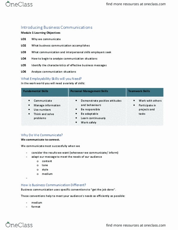 BUS205 Lecture 1: Introducing Business Communications thumbnail