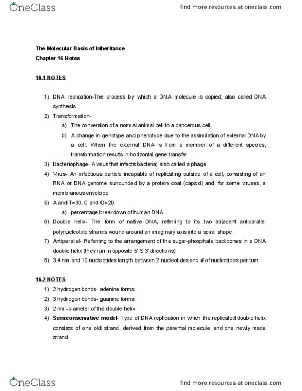 BIOL 117 Chapter 16: Chapter 16 thumbnail