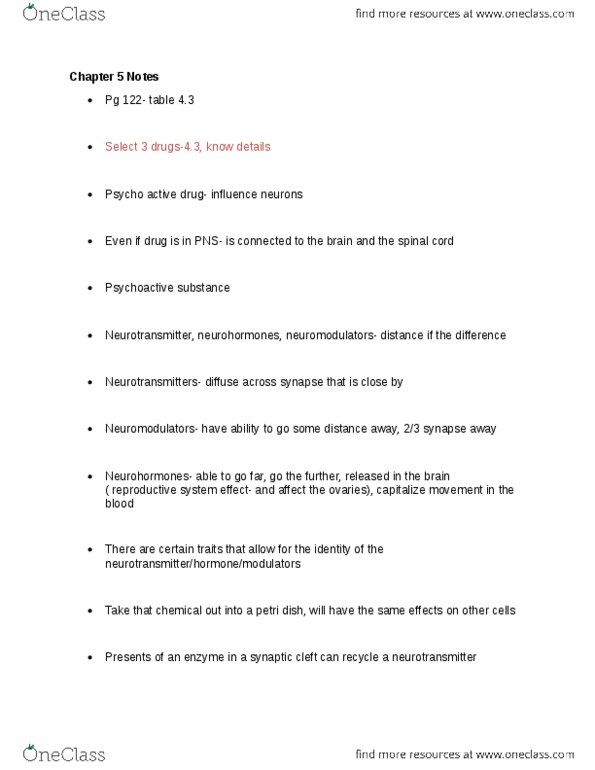 PSY220H5 Lecture Notes - Lecture 5: Rate Limiting, Brainstem, Tegmentum thumbnail