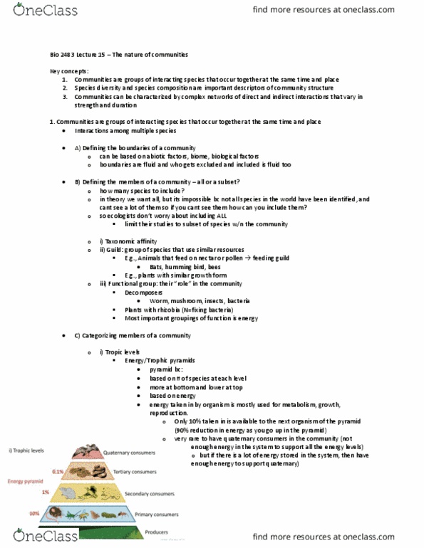 Biology 2483A Lecture Notes - Lecture 15: Hummingbird, Biome, Functional Group thumbnail