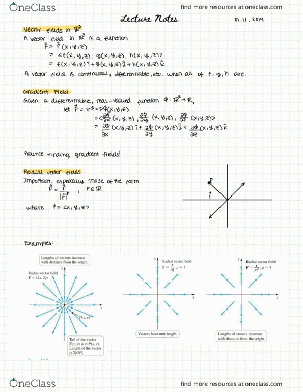 MTH 255 Lecture Notes - Lecture 3: Gradient, Equipotential thumbnail