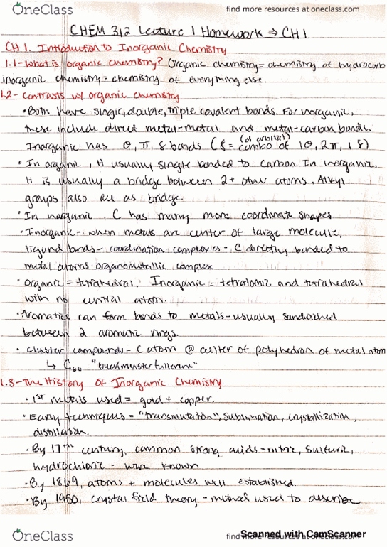 CHEM 312 Chapter 1: 1 thumbnail