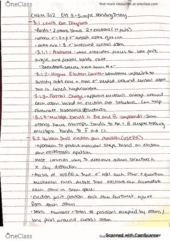 CHEM 312 Chapter 3: 3 thumbnail