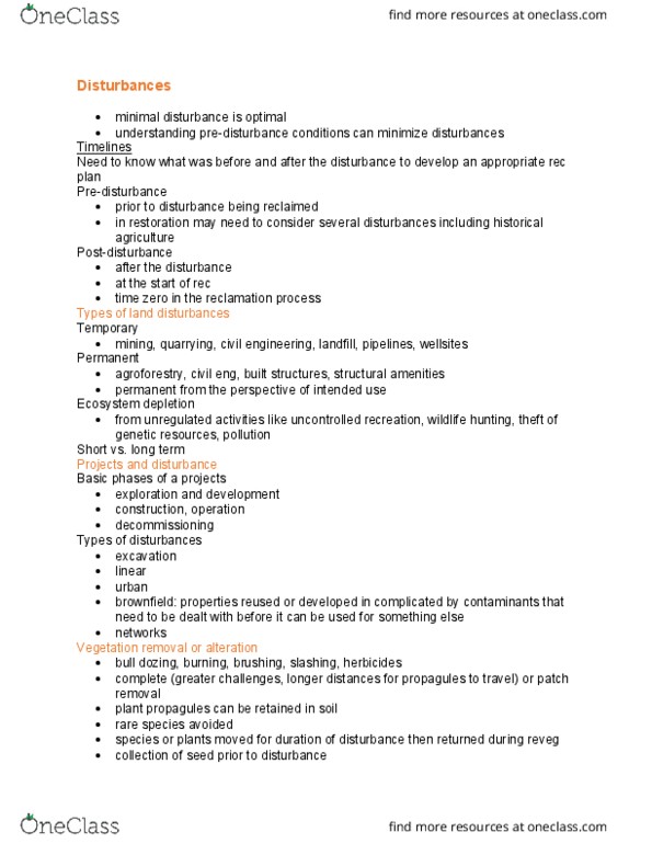 REN R495 Lecture Notes - Lecture 1: Propagule, Agroforestry, Brownfield Land thumbnail