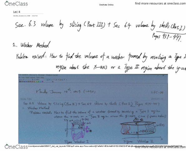 MATH 1290 Lecture Notes - Lecture 4: Microsoft Onenote cover image