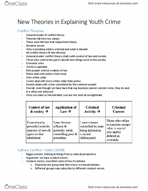 CC200 Lecture 4: New Theories in Explaining Youth Crime thumbnail
