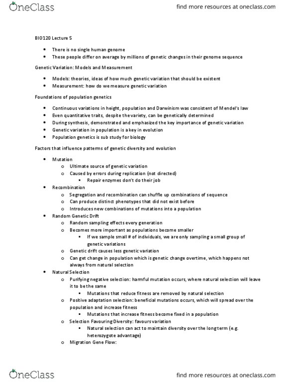 BIO120H1 Lecture 5: Lecture 5 thumbnail