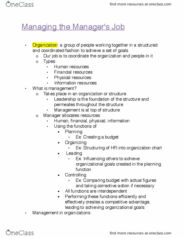 MGMT 309 Lecture 1: Managing the Manager's Job thumbnail