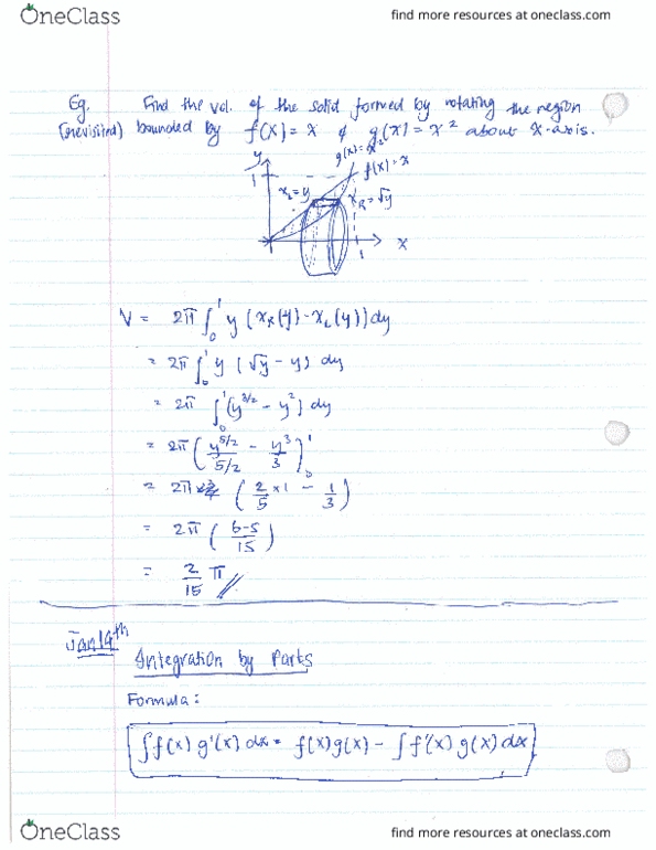 MATH101 Lecture 4: Integration by Parts cover image