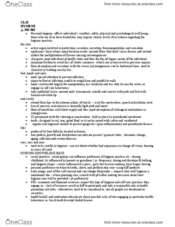 NSE 12A/B Chapter Notes - Chapter 25: Oral Mucosa, Periodontal Fiber, Permanent Teeth thumbnail