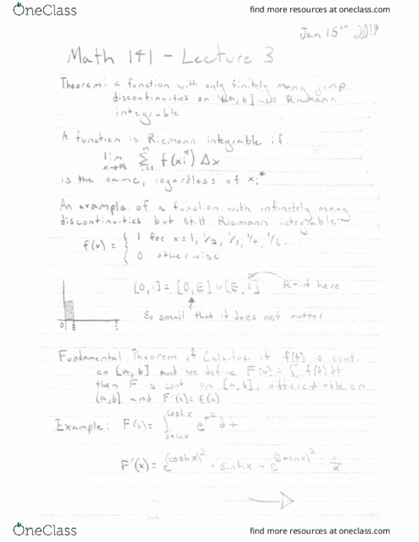 MATH 141 Lecture 3: Scanned Documents cover image