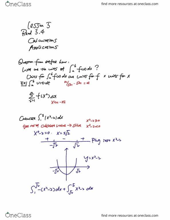 MATH 125 Lecture 5: 1/16/19 lecture note cover image