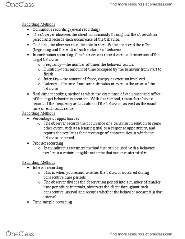 PSY 2220 Lecture 6: recording methods of ABA thumbnail