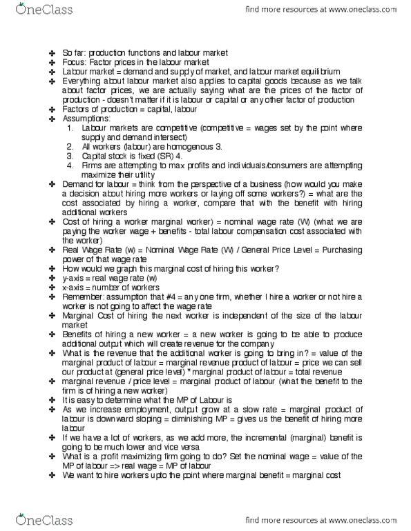 ECO202Y1 Lecture Notes - Lecture 4: Marginal Product, Marginal Cost, Marginal Revenue thumbnail