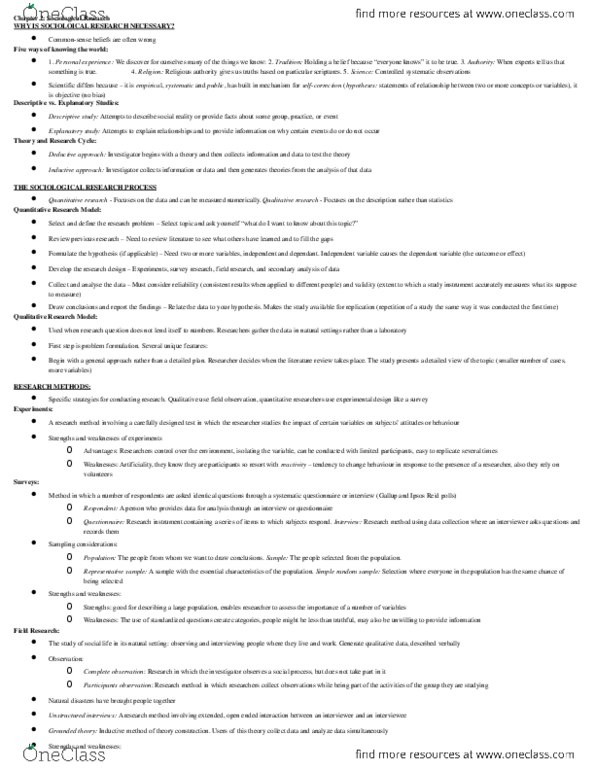 SOC 1101 Chapter 2: Chapter 2.docx thumbnail