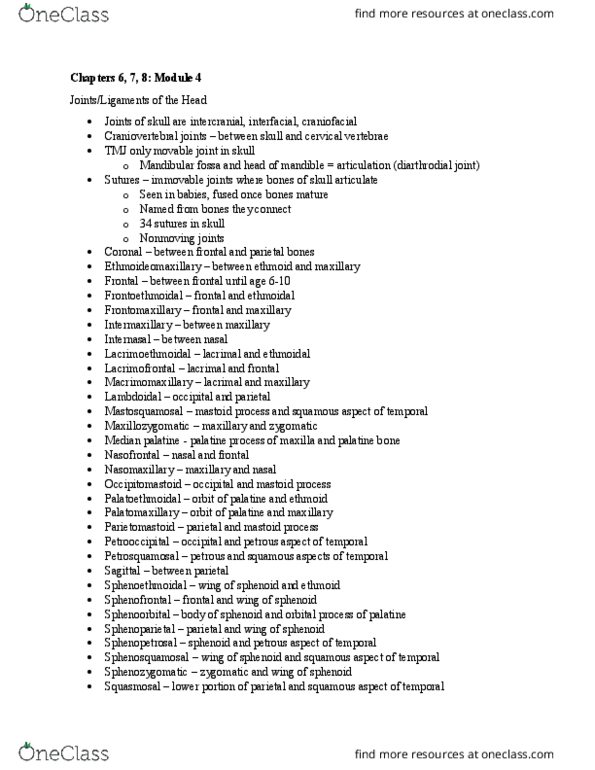 MOVESCI 230 Chapter 6: Joints of Axial Skeleton (Module 4) thumbnail