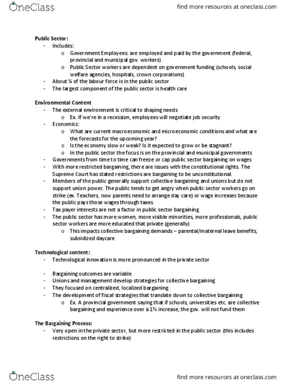 LABRST 4C03 Lecture 2: Factors Affecting Bargaining thumbnail