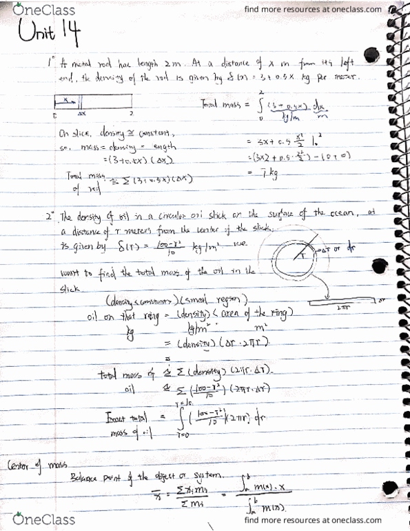 MATH 121 Lecture Notes - Lecture 2: Niter cover image