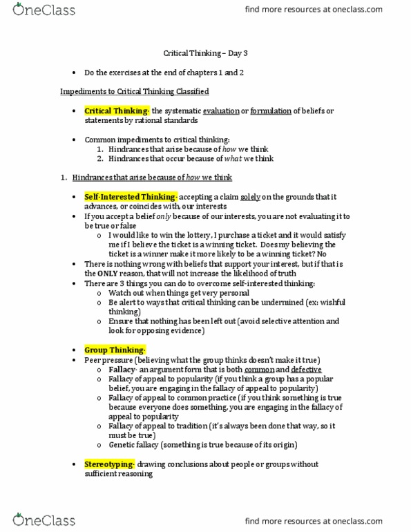 PHL 214 Lecture 3: Critical Thinking thumbnail