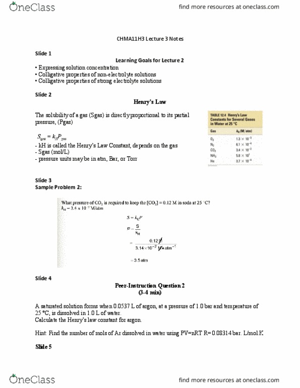 CHMA11H3 Lecture Notes - Lecture 3: Colligative Properties, Strong Electrolyte, Partial Pressure thumbnail