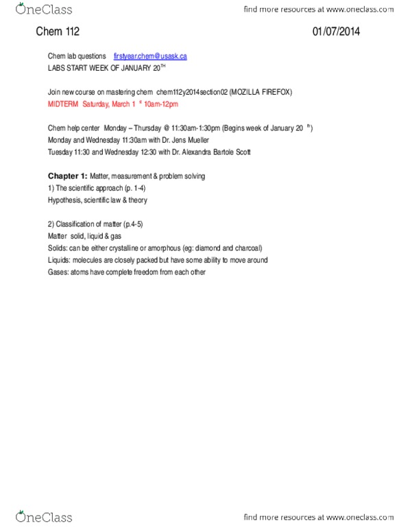 CHEM 112 Lecture Notes - Kilowatt Hour, Calorie, Sodium Chloride thumbnail