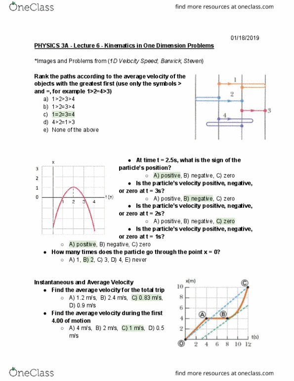 Study Guides For Physics 3a At University Of California Irvine Uc Irvine Oneclass