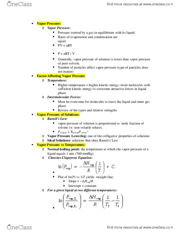 CHEM 1101 Lecture Notes - Sodium Chloride, Osmosis, Molality thumbnail
