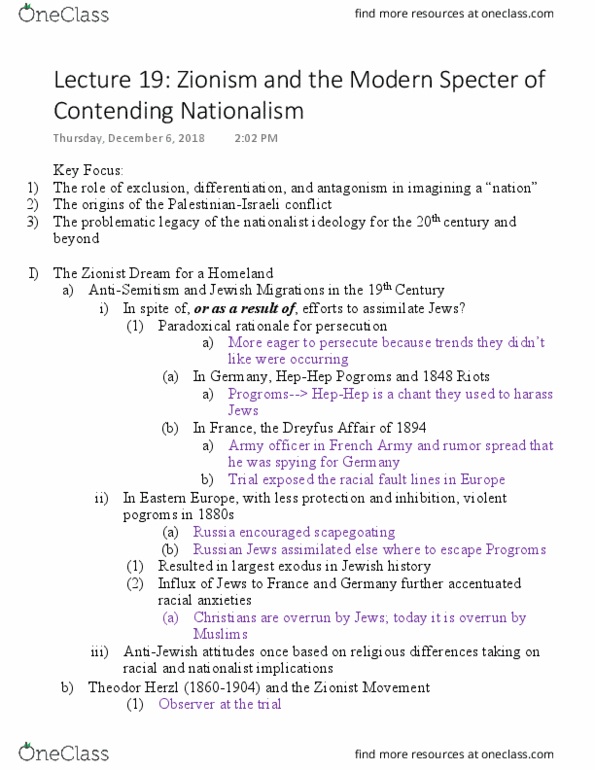 MMW 14 Lecture 19: Zionism and the Modern Specter of Contending Nationalism thumbnail
