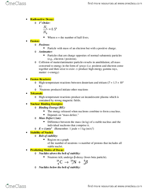 CHEM 1101 Lecture Notes - Becquerel thumbnail