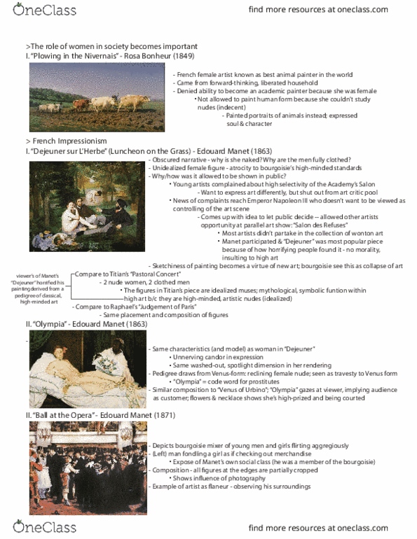 ARTH 103 Lecture 3: French Impressionism: Manet thumbnail