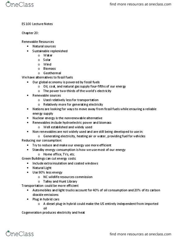 ES 100 Lecture 20: ES 100 Lecture Notes 20-22 thumbnail