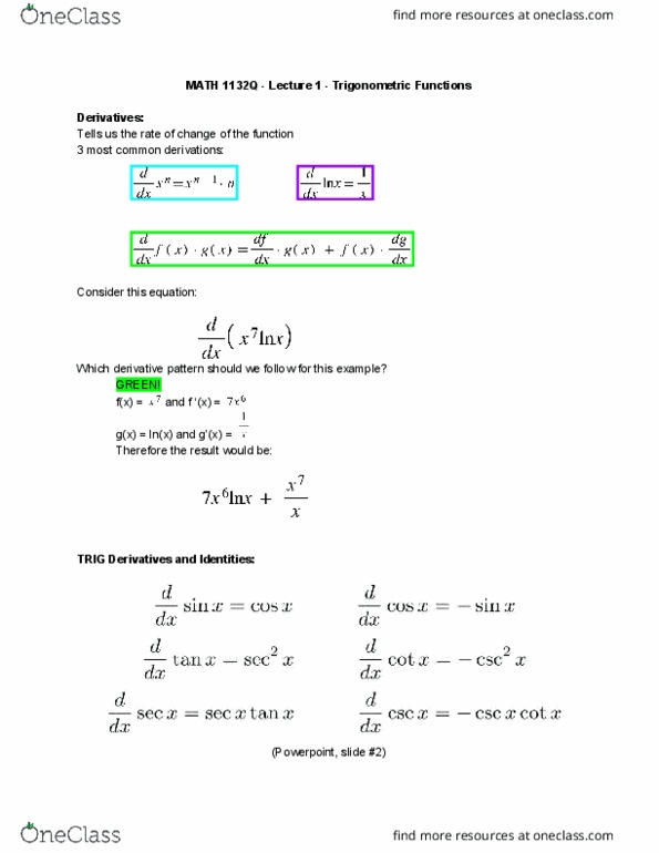 MATH 1132Q Lecture 1: Trigonometric Integrals cover image