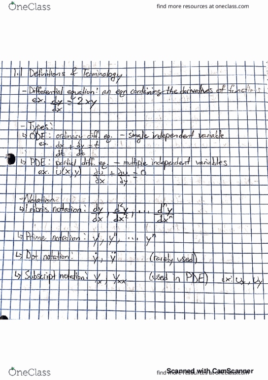 MATH 2410Q Lecture 1: Introducing Differential Equations cover image