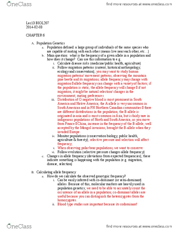 BIOL107 Lecture Notes - Lecture 13: Northern Canada, Human Migration, Population Genetics thumbnail