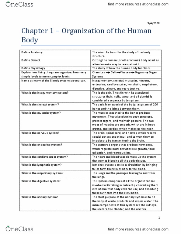 HI310 Lecture 9: Chapter-1-Organization-of-the-Human-Body thumbnail