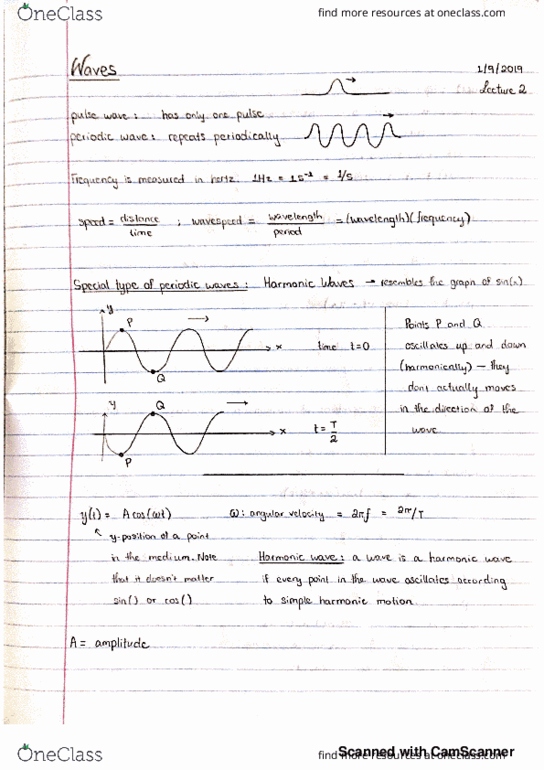 PHY 9B Lecture 2: Waves thumbnail