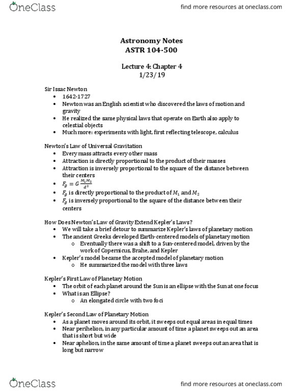 ASTR 104 Lecture Notes - Lecture 4: Orbital Period thumbnail