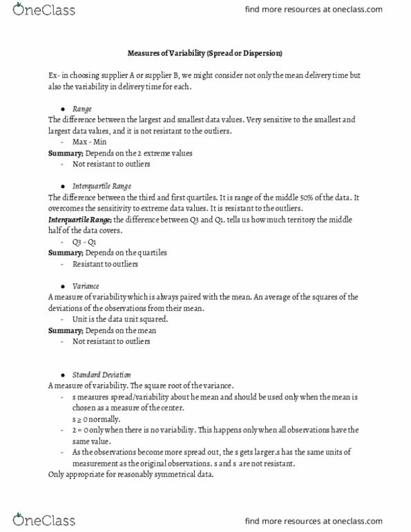 MATH 1060 Lecture 2: Measures of Variability cover image