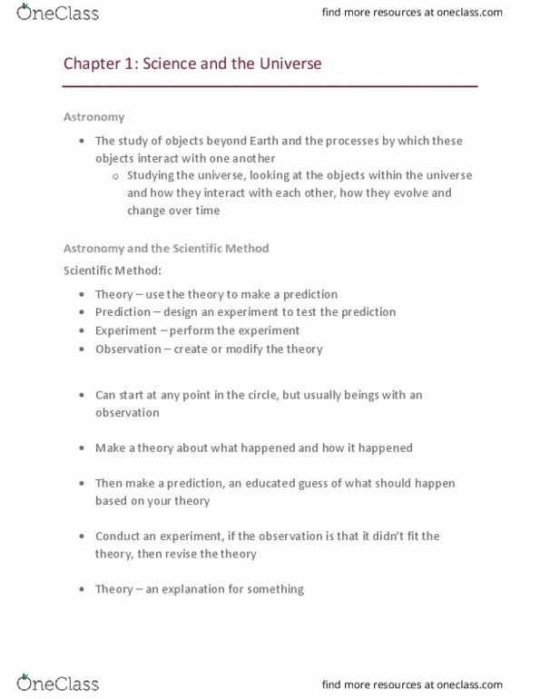 PHYS 1000 Chapter Notes - Chapter 1: Scientific Notation, Scientific Law thumbnail