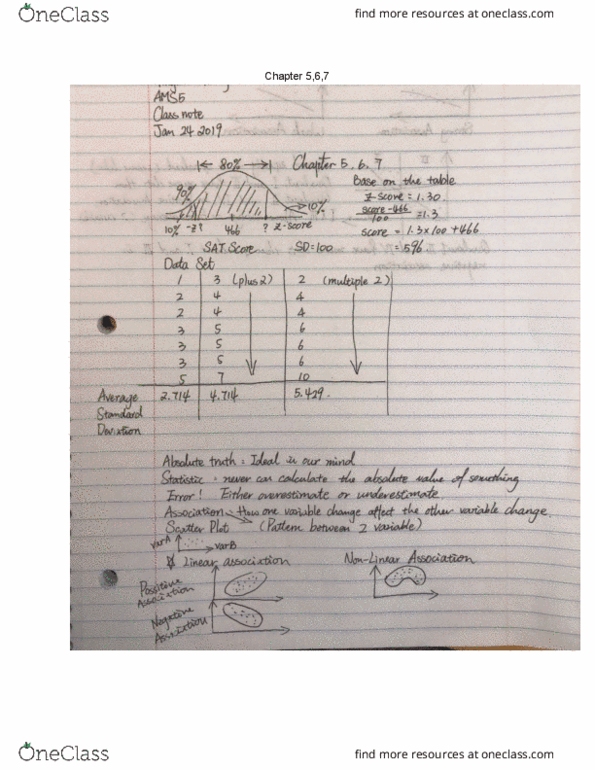 AMS 5 Lecture 6: stats note chap 5 cover image